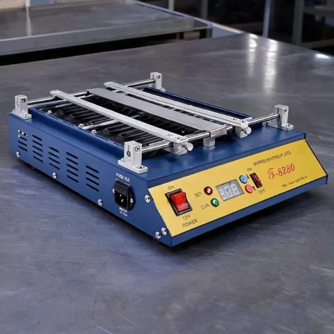 Máquina de precalentamiento para reparación de PCB, estación de precalentamiento, horno de placa de precalentamiento IR T-8280 220V 110V 4