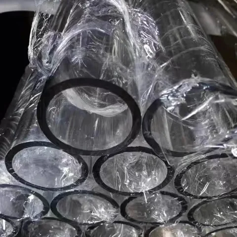 Tubo rígido de plástico de policarbonato para PC, calibre grande 150, 160, 170mm, alta transparencia, alta resistencia, irrompible, resistente al calor 5