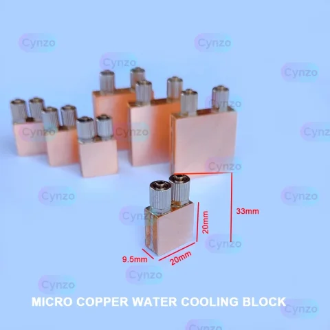 Bloque de refrigeración por agua de cobre para ordenador portátil, enfriador de tarjeta gráfica de radiador de refrigeración Semiconductor Micro CPU 3