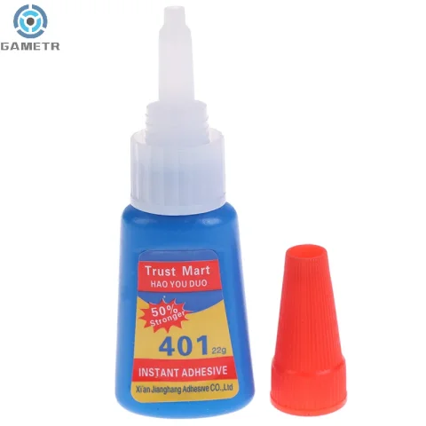 Súper pegamento líquido 401 instantáneo, pegamento fuerte de cuero, madera, goma, Metal, vidrio, cianoacrilato, adhesivo de bricolaje, Gel de uñas, PVC, 20ml 1
