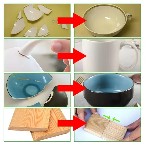 Pegamento aceitoso fuerte Pegamento multiusos: resina cerámica, metal, vidrio, súper pegamento universal fuerte, pegamento instantáneo 3