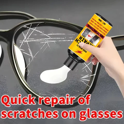 Reparación de arañazos de vidrio, restauración de claridad y efecto de superficie lisa, adecuada para ventanas de automóviles, parabrisas, lentes de anteojos, etc.