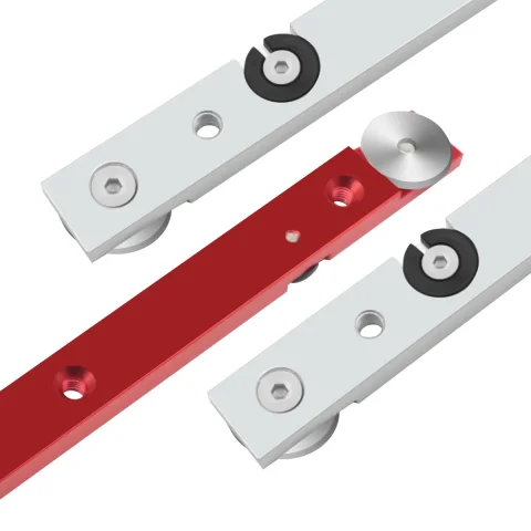 Herramientas para trabajar la madera: Barra deslizante en T para mesa de sierra, herramientas de bricolaje para banco de trabajo, accesorio de tornillo en T de aleación de aluminio, varilla de calibre de inglete.