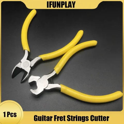 Cortador de cuerdas de bajo de Guitarra, tijeras, alicates, tenazas de puente de traste, herramientas de reparación de instrumento, accesorios de Guitarra