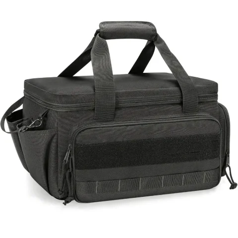 Bolsa de almacenamiento de herramientas con asa cómoda, caja de herramientas con Base acolchada gruesa de Color negro, bolsa de trabajo multifuncional fácil de llevar