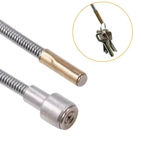 Nueva herramienta de recogida magnética plegable, agarrador de Metal Flexible, imán de succión fuerte, herramienta de taller portátil con agarre de resorte