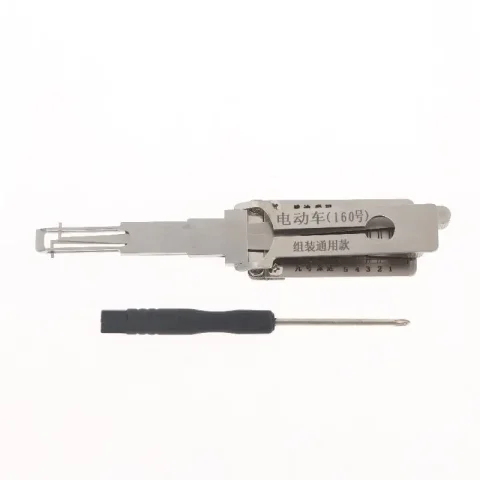 Herramienta universal para vehículos eléctricos de acero inoxidable con escala precisa y construcción duradera, perfecta para cerrajeros, trabajo de reparación diario.