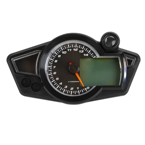 Medidor Digital Multifuncional para Motocicleta, Velocímetro LCD, Tacómetro, 14000 RPM, 199KM/H Máx. para 2/4 Cilindros 2