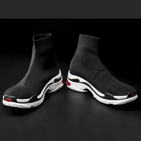 Zapatos para hombre, zapatillas de deporte para hombre, todas las marcas, mocasines de tenis, zapatos de tendencia para mujer, calcetines elásticos, zapatos casuales de moda, talla grande, otoño 2024