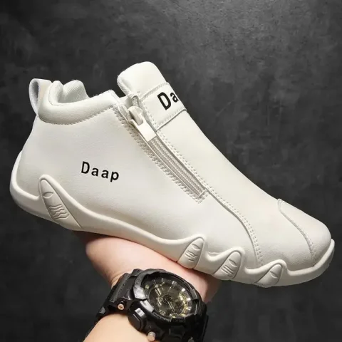 2024 nuevos zapatos informales para hombres, botines de lujo con punta redonda para hombres, zapatos ligeros sin cordones para caminar, zapatillas cómodas para exteriores para hombres, zapatillas altas