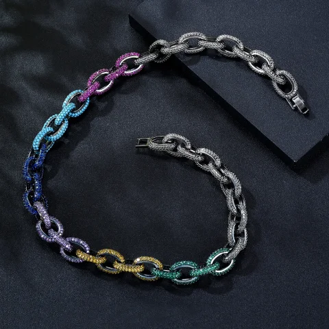 GODKI Hiphop Punk Miami cadena Emiratos Árabes Unidos juegos de joyas para mujer boda fiesta circón CZ africano Dubai conjunto de joyería nupcial fiesta de baile