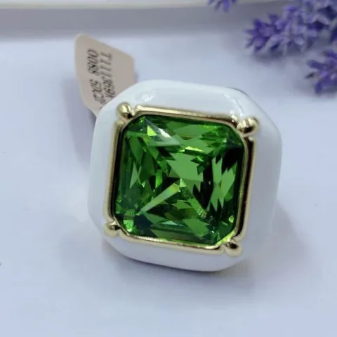 ANILLO JOYERÍA Anillo de fiesta chapado en oro de alta calidad de oro de 18 quilates para mujer Accesorios de alta calidad Dame un hermoso regalo blanco