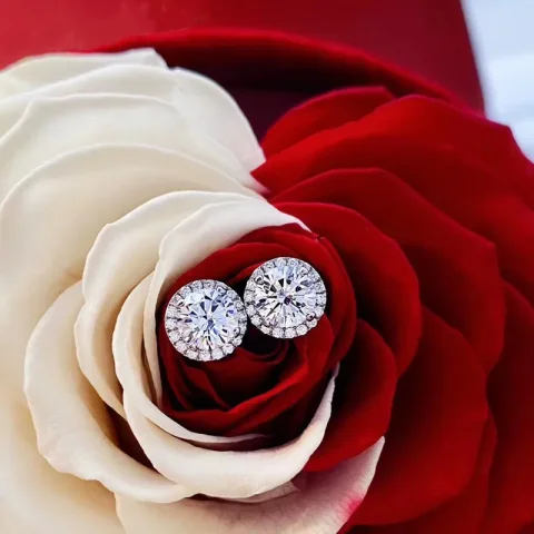 Conjunto de joyas de diamantes hechos a mano para mujer, Plata de Ley 925 auténtica, Bijou, fiesta, boda, pendientes, collar, joyería nupcial de moissanita 5