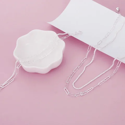 JewelryTop-Pulseras con dijes de Plata de Ley 925, collares para mujer, conjuntos de joyería de compromiso para fiesta y boda de diseñador a la moda