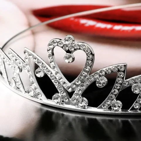 Joyas para el Cabello Royal para Mujer, Accesorios para el Cabello de Novia con Pedrería, Corona de Princesa, Tiaras de Cristal para Boda