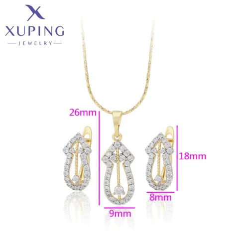 Conjuntos de joyería Xuping, recién llegados, fiesta para mujeres, bonitos regalos de cumpleaños esenciales S 00127266