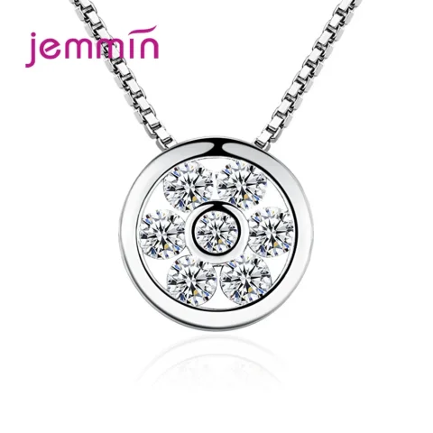 Conjuntos de joyería de plata de ley 925, exquisito diseño de flores, collar de circón, pendientes, pulsera, conjunto para mujer, regalo de joyas de fiesta 4