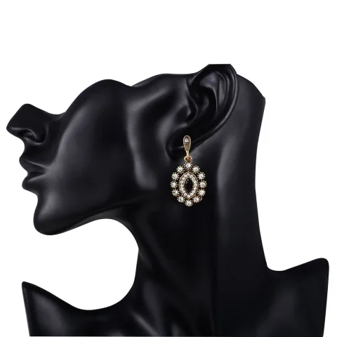 Joyme, nuevo aspecto Vintage, ojo de Color dorado, joyería turca para boda, pendiente de cristal, anillo, collar, conjuntos para mujer, bisutería para mujer 5