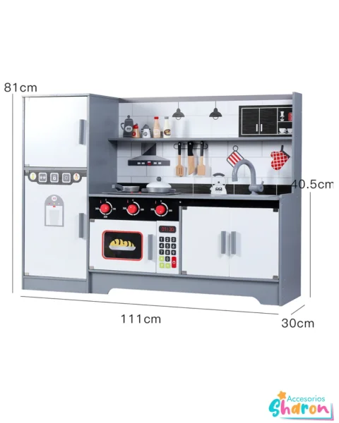 Cocina de madera 81cm de alto