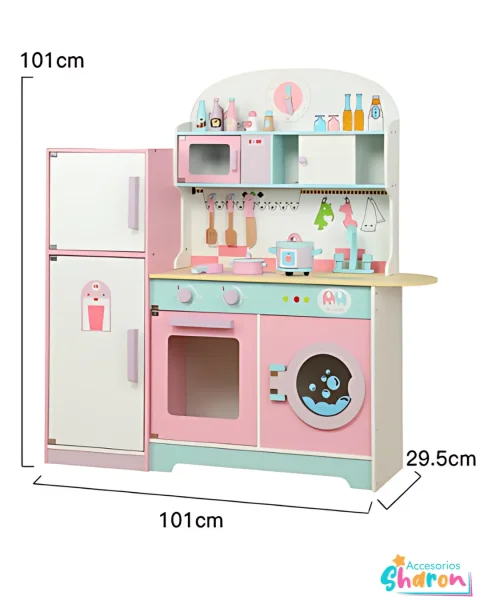 Cocina de madera 101cm de alto