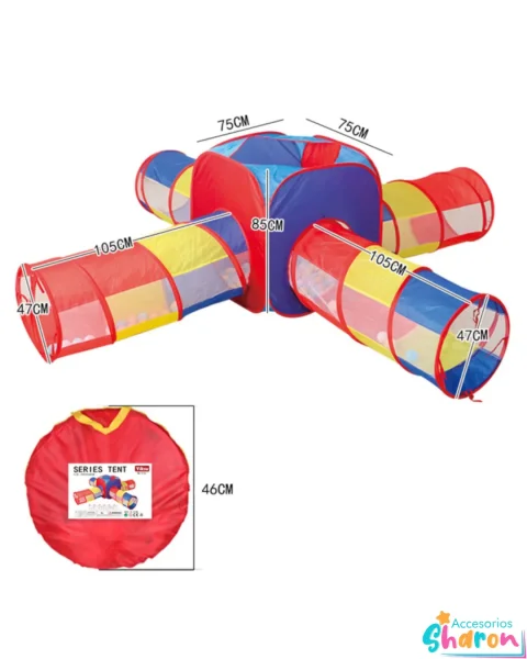 Carpa Multifuncional De 4 Tuneles