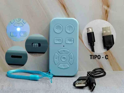 CONTROL BT AZUL P/TELEFONO SOLO TIKTOK DY10AZ