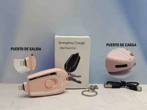 LLAVERO POWER BANK ROSADO LIGHTNING 1500MAH 11967RS
