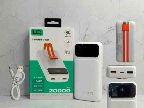POWER BANK LQ 66W ZT-07A PD27W 20000MAH