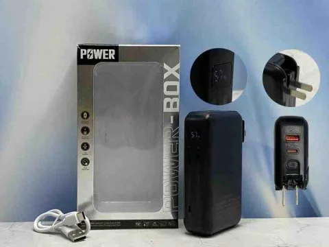 POWER BANK NEGRO ENCHUFE+USB+TIPOC 20000MAH 12016-20