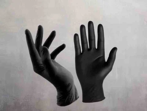 PAR DE GUANTES NITRILO NEGRO