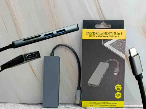 HUB TIPO-C HDTV 5EN1 2PTO+SD+MICRO SD+HDMI 12399 1