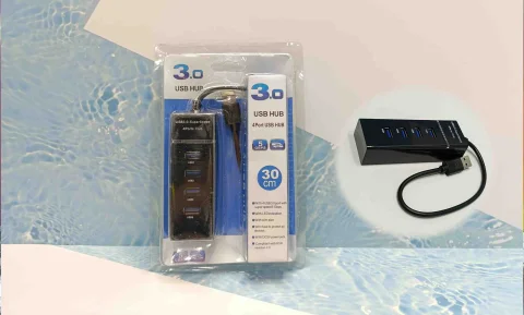 HUB USB 4PTO 30CM 3.0 SUPERSPEED 5GBPS Bult.(300) 1
