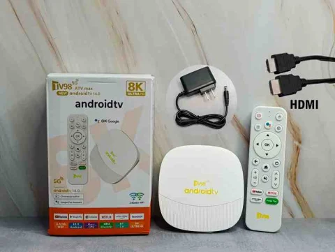 TV BOX TV98MAX ANDROID-14 8K 2-16GB HDMI-LAN 2.4G/5G 1