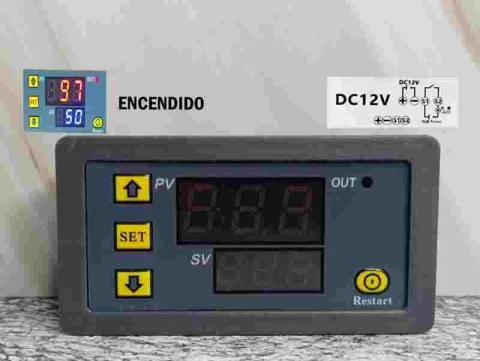 RELE NEGRO TEMPORIZADOR D/RETARDO DC12V T3200
