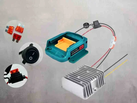 BASE P/BATERIA CONVERTIDOR HN180-24-12 REDUCTOR C/INTER 24V A 12V 13344