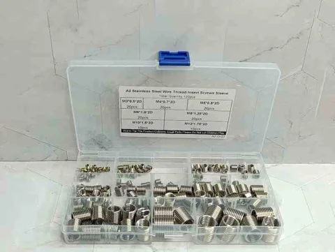 CAJA 120PCS ROSCA HELICOIDAL 8MED A2 M3-M12 13219-120
