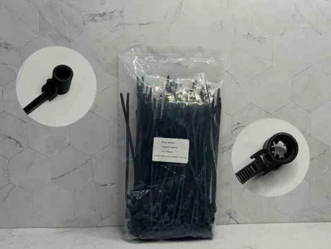 TIRRAJE NYLON 5X200MM NEGRO REUSABLE X100UND 13544R-5X200