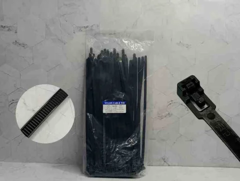 TIRRAJE NYLON 8X300MM NEGRO REUSABLE X100UND 13544R-8X300
