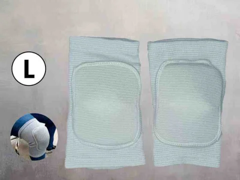 PAR RODILLERA LARGA TALLA L BLANCO C/PROTECCION 13250B