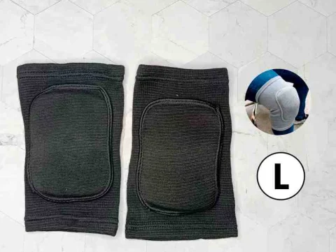 PAR RODILLERA LARGA TALLA L NEGRO C/PROTECCION 13250N