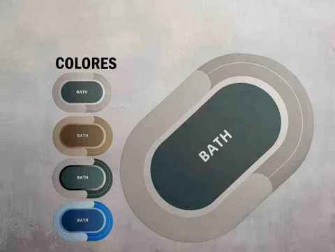 ALFOMBRA DE BAÑO BATH 40CM-60CM 4COL 13097