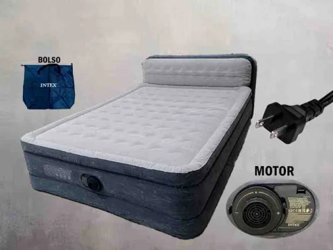 COLCHON C/COPETE AUTOINFLABLE 1.52X2.36MX86CM 220- 240V INTEX 64448ND