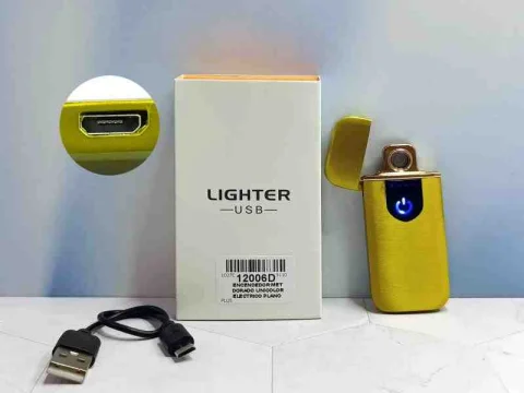 ENCENDEDOR MET DORADO UNICOLOR ELECTRICO PLANO 12006D