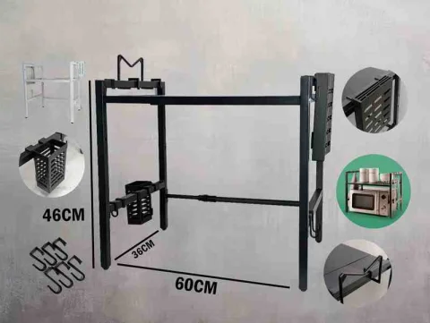ESTANTE P/MICROONDAS 1N 60X36X46CM AJUST ACCESORIOS 2C 13674- ACC