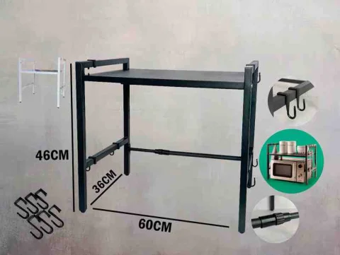 ESTANTE P/MICROONDAS 1N 60X36X46CM AJUST SENCILLO 2C 13674-SEN