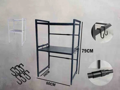 ESTANTE P/MICROONDAS 2N 60X36X79CM AJUST SENCILLO 2C 13675-SEN