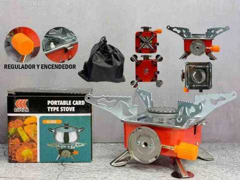 ESTUFA K-202 CUADRAD PORTATIL P/GAS BUTANO KOVAR 2800W