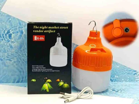 BOMBILLO NARANJA 100W RECARGABLE SM 11579
