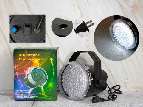 LUZ STROBO BLANCO 62LED C/REGULADOR ROOMS 12327B
