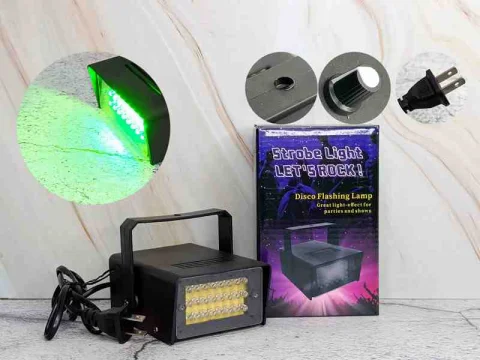 MINI LUZ STROBO VERDE C/REGULADOR ROCK 12326V 1